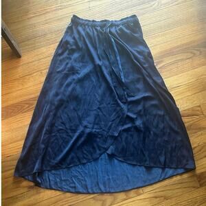 Loft Blue Midi Skirt